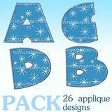 Applique xmas font
- 26 designs in this pack