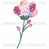 Flower
 - recommended fabrics knitwear, fleece, suede and the like