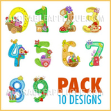Numbers Pack
- 10 designs in this pack