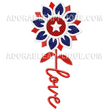 Patriotic sunflower
