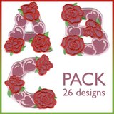 Love Font Applique Pack