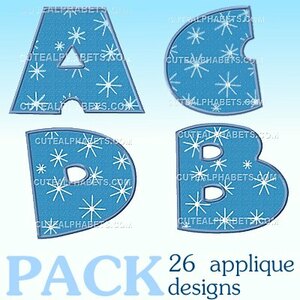 Applique xmas font
- 26 designs in this pack